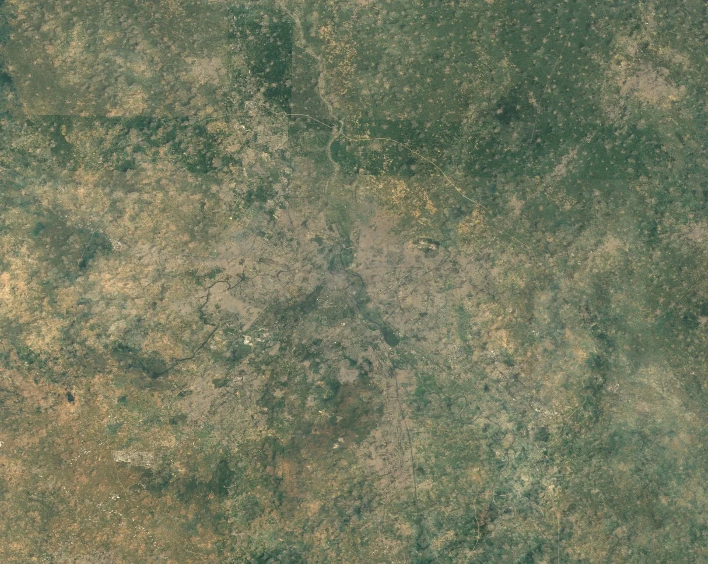Satellite imagery of India