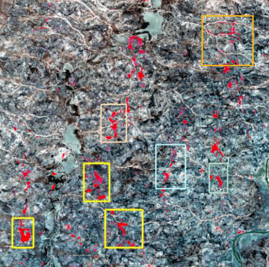 Satellite-derived gold mineralization target map across the Lake Victoria Gold Belt in Tanzania