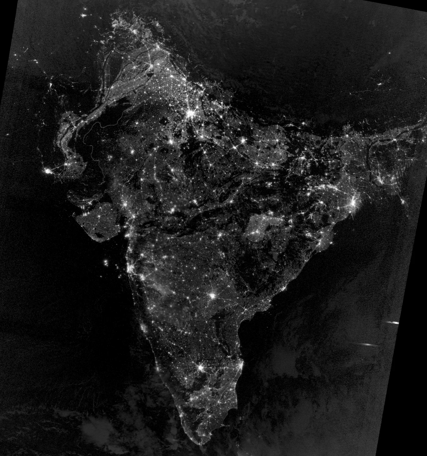 India From Space on Diwali, Real NASA Photo