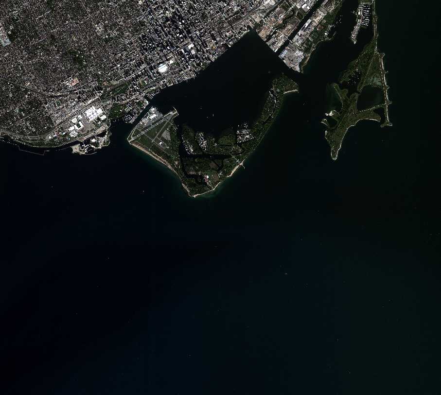 Satellite imagery of Canada