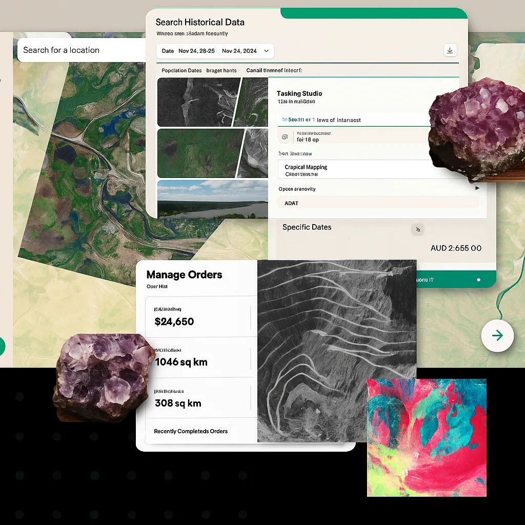 Satellite imagery mineral exploration workflow from data search through hyperspectral alteration mapping to target ranking
